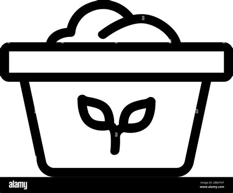 Fertilizer Compost Icon Vector Outline Illustration Stock Vector Image