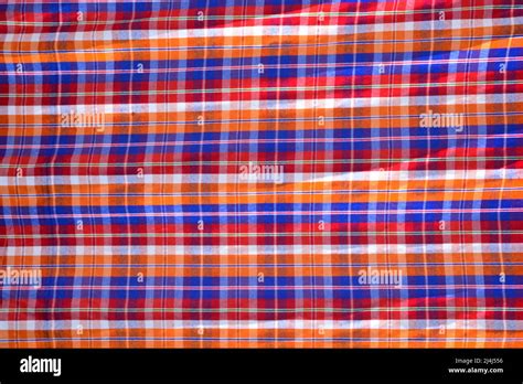 Colorful Loincloth Pattern Of Thai Style Thailand Stock Photo Alamy