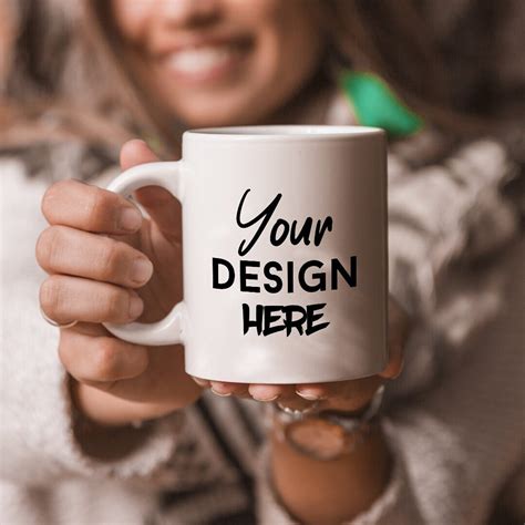 5 X Coffee Cup Mug Mockup Mug Photo Graphic Design Mock Up Psd