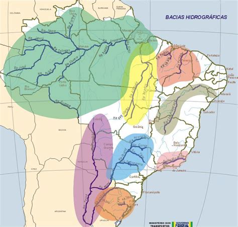 Bacias Hidrográficas E Hidrovias Do Brasil