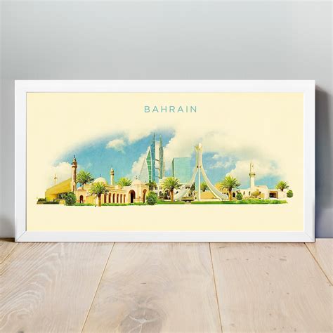 Watercolor Bahrain Illustration Bahrain Artwork Bahrain - Etsy