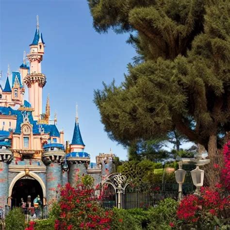 Overgrown Disneyland Castle That Has Been Stable Diffusion Openart