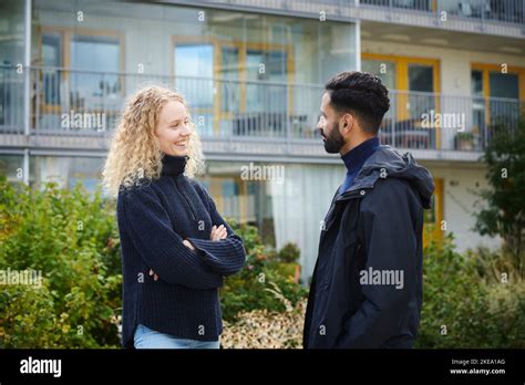 Young People Talking Together Stock Photo Alamy