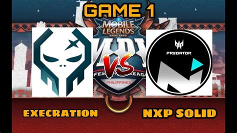 Nxp Solid Vs Execration Mpl Ph Week Day Youtube