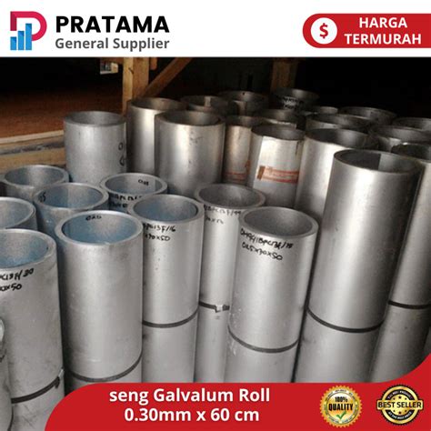 Jual Seng Galvalum Seng Talang Atap Roll Mm X Cm Plat Sheet