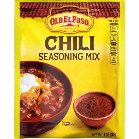 Chili Seasoning Mix - Authentic Mexican Dishes - Old El Paso