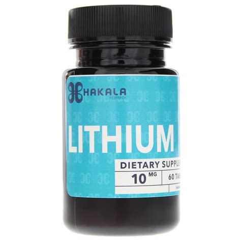 Lithium Orotate 10 Mg 120 Tablets Biomed Health Center