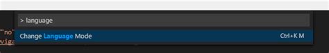 Editor Set Language For Syntax Highlighting In Visual Studio Code