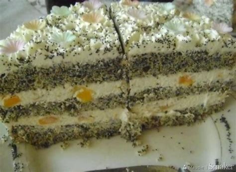 Tort Makowy Z Brzoskwiniami Ricetta