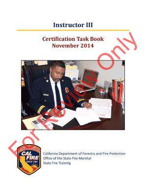 Fillable Online Osfm Fire Ca Instructor III California Osfm Fire Ca