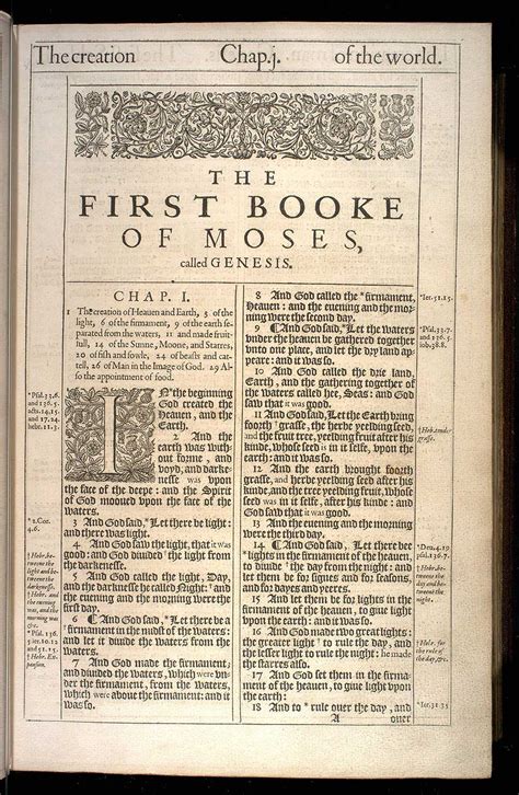 The First Booke Of Moses Called Genesis Original 1611 Kjv