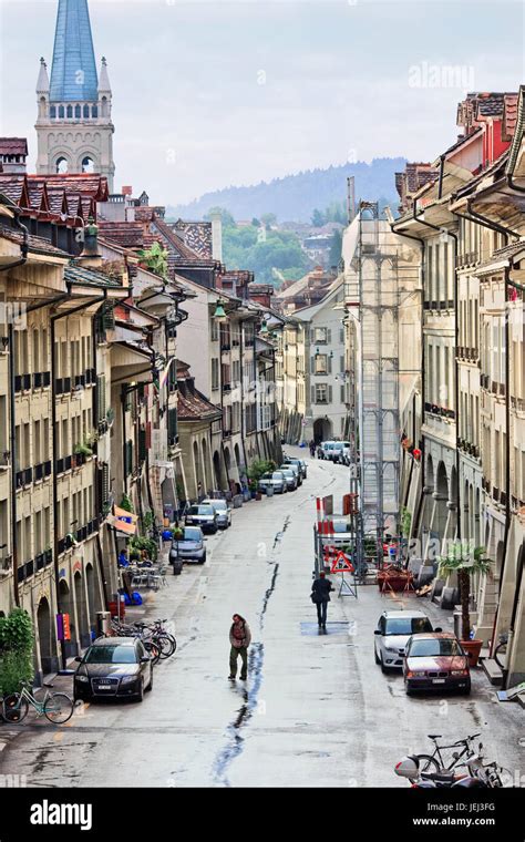 BERN - JULY 24, 2011. Bern Old Town at dawn on July 24, 2011. Since the Old Town is a UNESCO ...