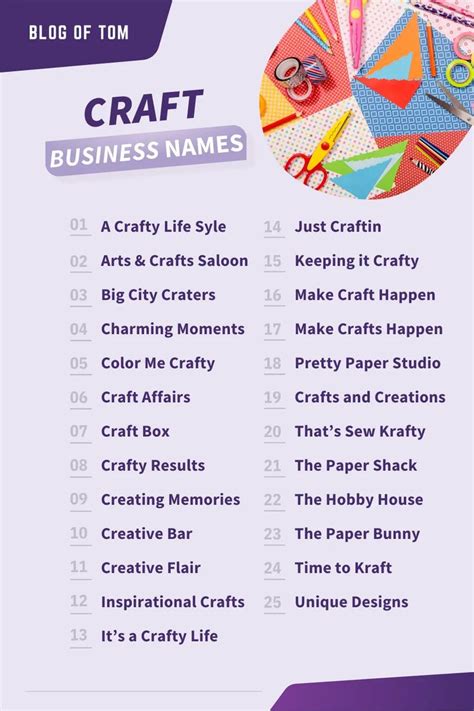 Craft Business Names Best Name Ideas In Business Names