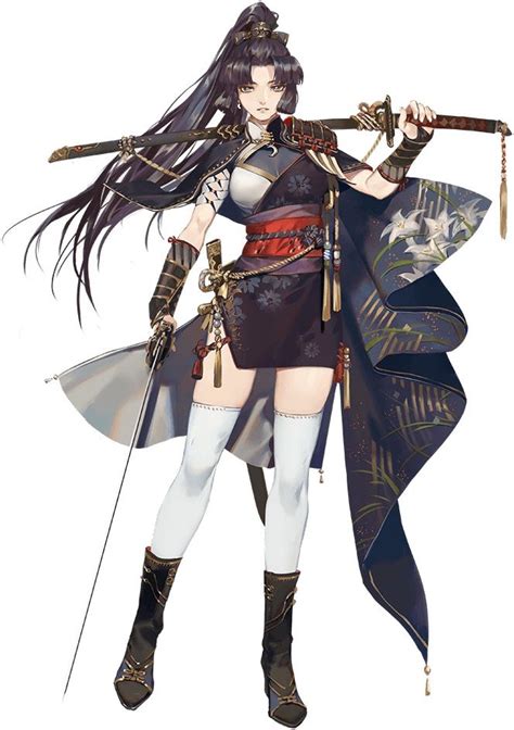 Pin By Rob On Rpg Female Character 16 Female Samurai Samurai Anime