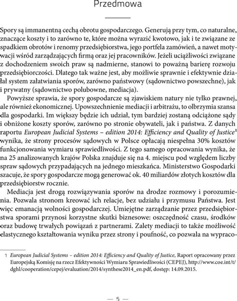 Mediacja W Sprawach Gospodarczych Pdf Darmowe Pobieranie