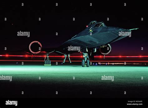 An Sr 71b Blackbird Sits On The Runway At Beale Air Force Base Cali