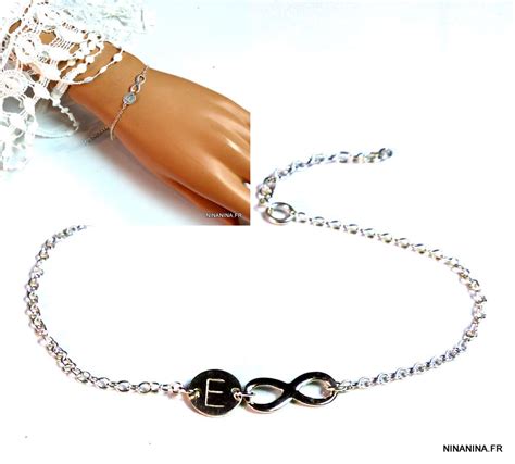 Bracelet Infini Personnalis Femme Argent Massif Ninanina