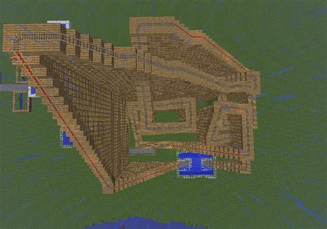 Wooden Roller Coaster Minecraft Map