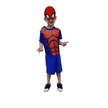 Fantasia Homem Aranha Infantil Menino Aranha Shopee Brasil