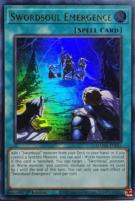 Swordsoul Emergence Ultra Rare Mama En041 1st Edition Nm Yugioh Ebay