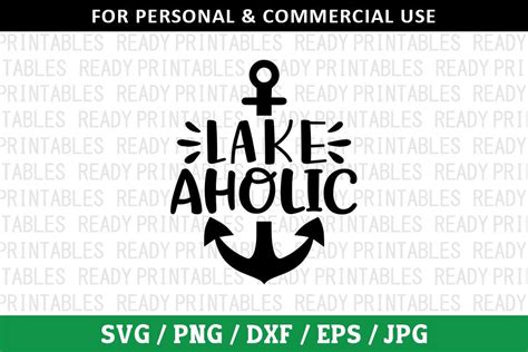 Lake Aholic Svg Lake Svg Fishing Svg Camping Svg Funny Lake Svg