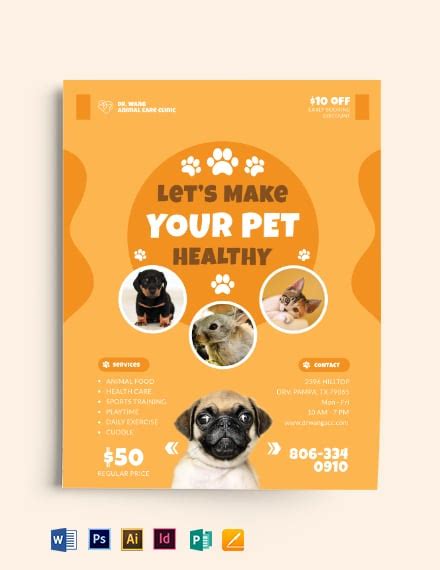 19 Pet Flyer Templates Free Downloads