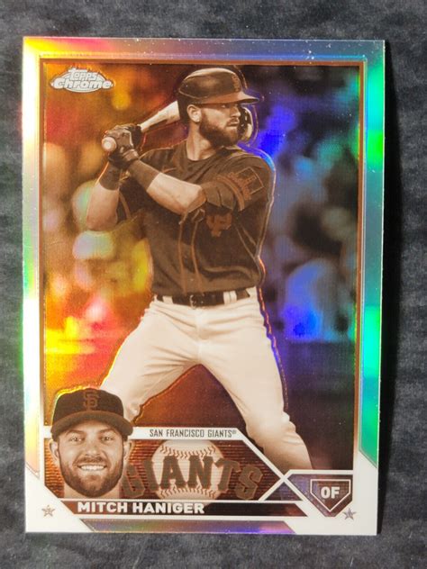 2023 Topps Chrome 122 Mitch Haniger Sepia Refractor San Francisco