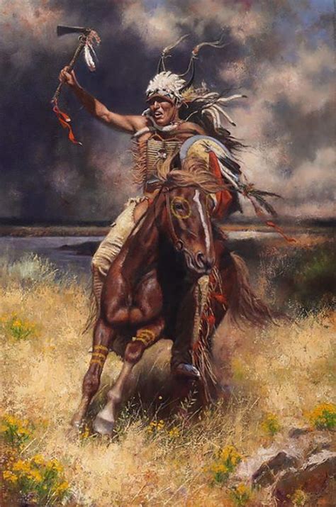 Native American Warrior Painting