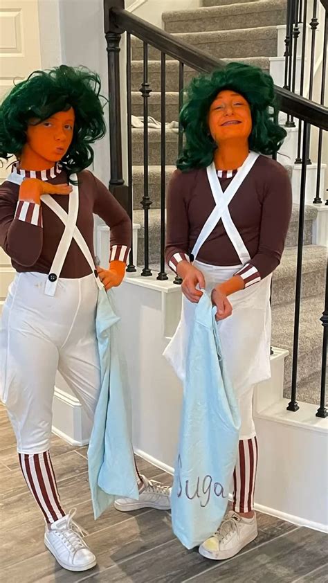 Oompa Loompa- Halloween costume 🎃🤍 | Oompa loompa halloween costume ...