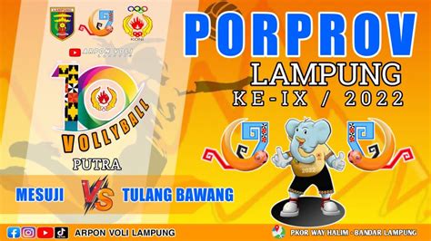 Live Porprov Lampung Ix Metro Vs Bandar Lampung Youtube