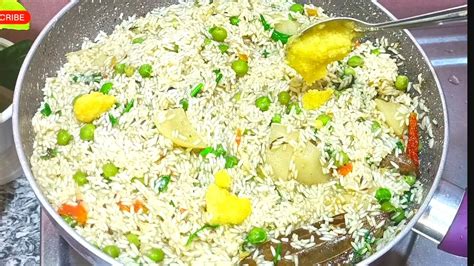 Aloo Matar Pulao Matar Pulao Recipe Winter Special Recipes Easy