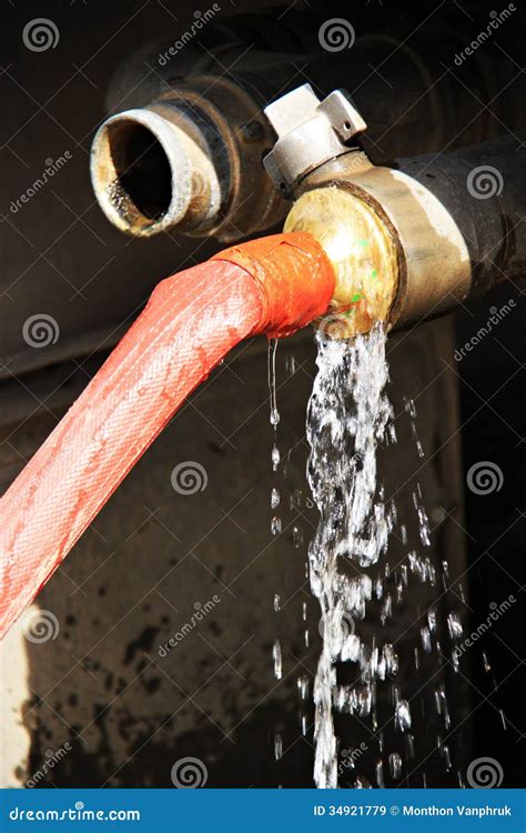 Wasting Water, Water Tap In Dirty Public Toilet. Royalty-Free Stock ...