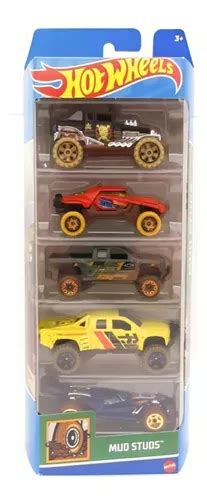 Pacote 05 Carros Hot Wheels Mud Studs 1806a19 Mattel MercadoLivre