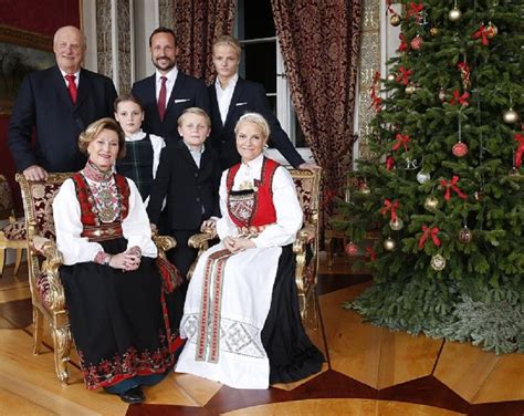 Back Row King Harald Crown Prince Haakon And Crown Prince Marius