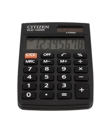 Citizen Sld Nr Pocket Calculator With Solar Battery Citizen