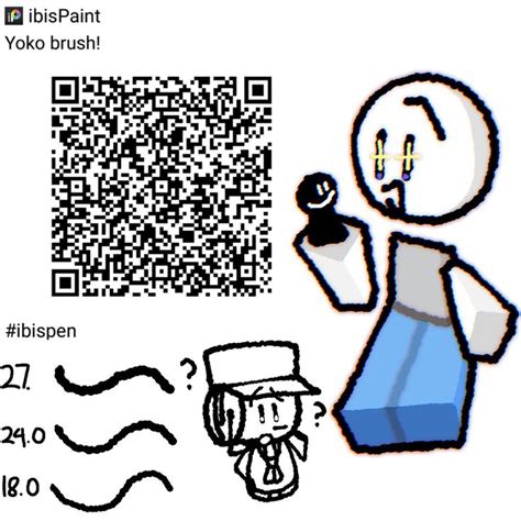 My Own Ibis Paint Qr Brush In 2023 Drawing Body Poses Coding Ibis