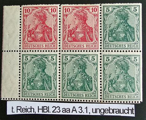 German Empire 1919 1919 1919 German Reich Booklet Sheet Catawiki