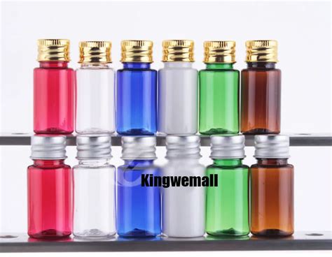 Pcs Lot Ml Pet Transparent Aluminate Cap Bottle Liquid Medicine