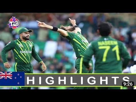 Pakistan Vs New Zealand Semi Final Match Full Highlights T World