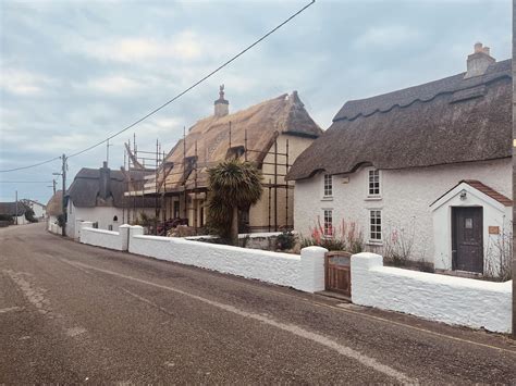 Thatched Roofs In Kilmore Quay Co Wexford R Ireland