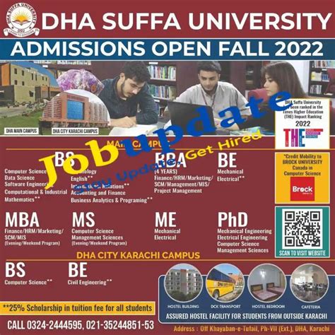 Dha Suffa University Admissions 2024