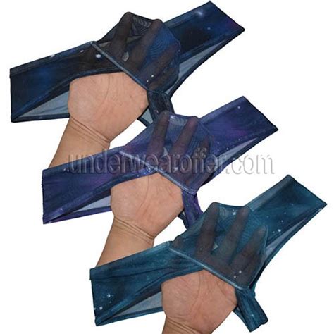 New Sexy Men S Starry Sky Mesh Pouch Mini Bikini Brief Underwear Half