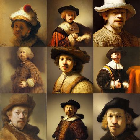 Artwork By Rembrandt Van Rijn Stable Diffusion