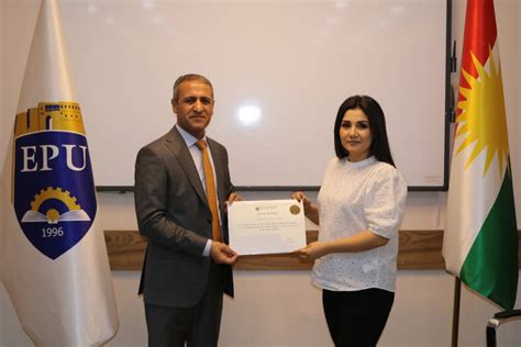 Erbil Polytechnic University Rector Offers Honorary Certificate to ...