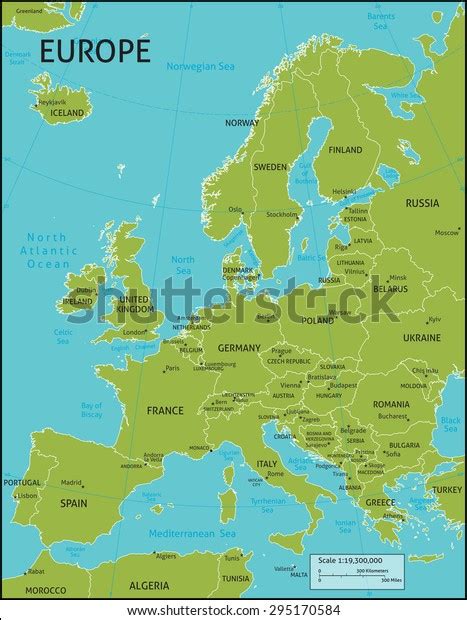 Map Of Europe With All Country Names