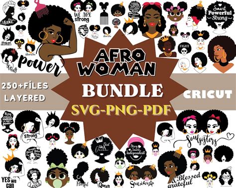 Afro Woman Svg Afro Svg For Cricut Afro Girl Svg Afro Woman Png Black Girl Svg Afro Queen