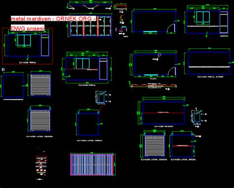 Metal Merdiven Dwg Projesi Autocad Projeler