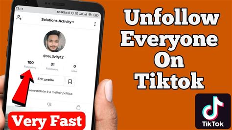 How To Unfollow Everyone On Tiktok At Once How To Unfollow People On