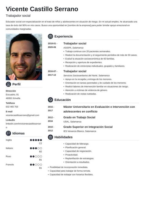 Ejemplos De Perfil Profesional Para Cv