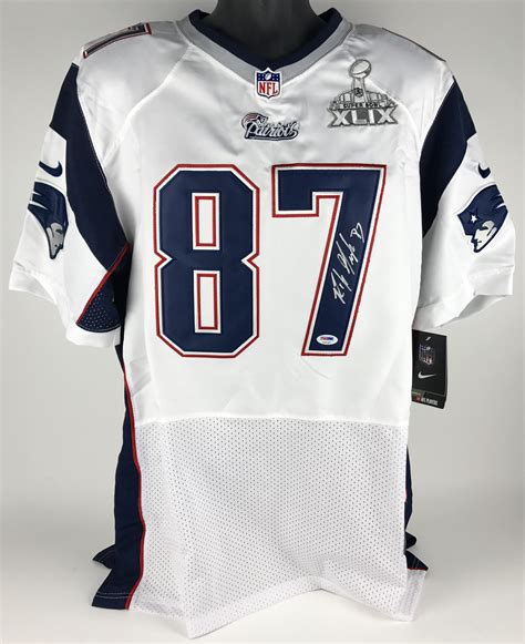 Lot Detail Rob Gronkowski Signed New England Patriots Super Bowl Xlix